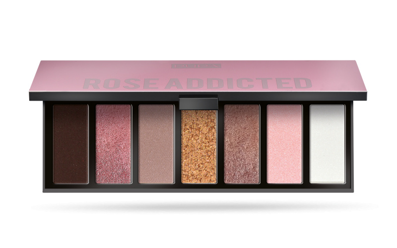 PUPA Milano Paletka očních stínů (Make-up Stories Compact Palette) 13,3 g 004 Rose Addicted
