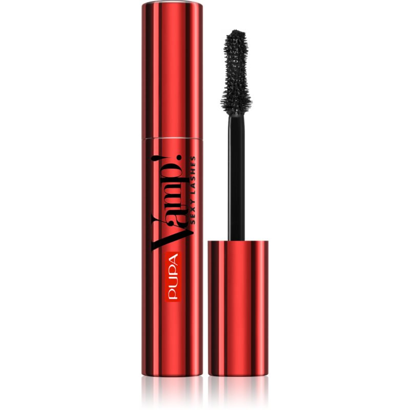 PUPA Milano Vamp! Sexy Lashes posilující řasenka pro extrémní objem a intenzivní pohled odstín 011 Black 12 ml