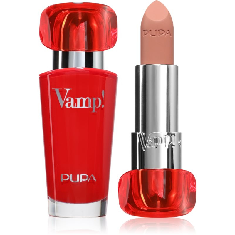 PUPA Milano Vamp! Luminous Lipstick rtěnka pro plné rty odstín 100 Naked Skin 3.5 g