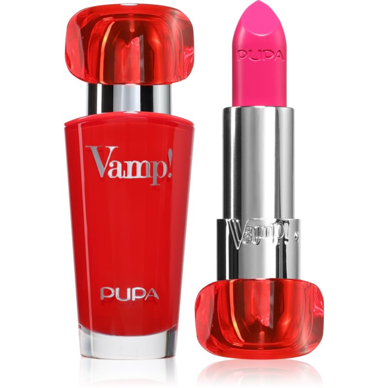 PUPA Milano Vamp! Luminous Lipstick rtěnka pro plné rty odstín 203 Fuchsia Addicted 3.5 g