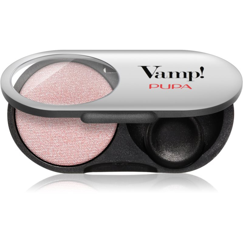 PUPA Milano Vamp! Radiant Baked Eyeshadow dlouhotrvající zářivé oční stíny odstín 108 Frost Rose - METALLIC 1 g