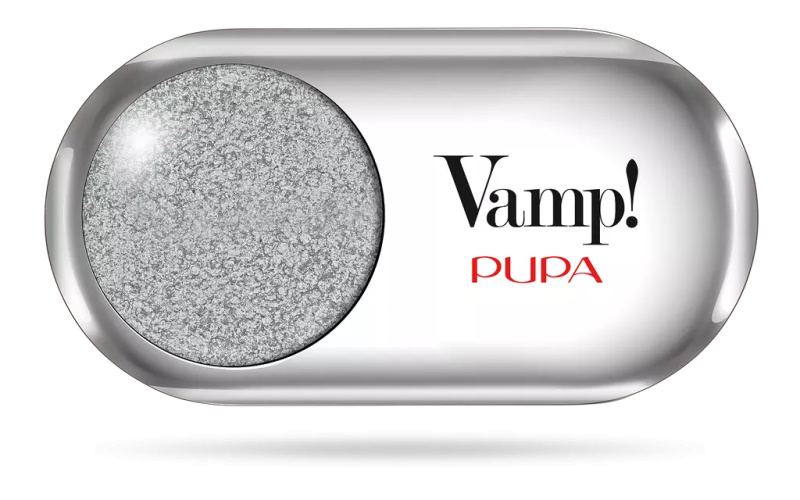 PUPA Milano Vysoce pigmentované oční stíny Vamp! (Compact Eyeshadow) 1,5 g 302 Pure Silver - Metallic