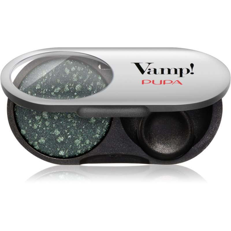 PUPA Milano Vamp! Radiant Baked Eyeshadow dlouhotrvající zářivé oční stíny odstín 304 Woodland Green - GEMS 1 g
