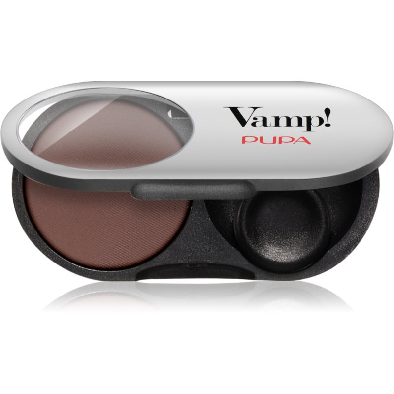 PUPA Milano Vamp! Radiant Baked Eyeshadow dlouhotrvající zářivé oční stíny odstín 405 Dark Chocolate - MATT 1 g