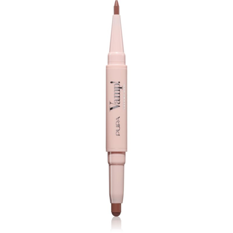 PUPA Milano Konturovací tužka na rty & rtěnka Vamp! (Creamy Duo) 0,2 g + 0,8 g 001 Fair Nude