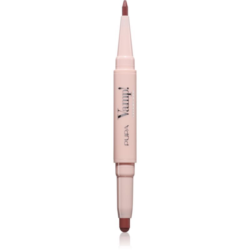 PUPA Milano Konturovací tužka na rty & rtěnka Vamp! (Creamy Duo) 0,2 g + 0,8 g 006 Deep Rose