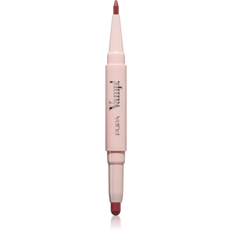 PUPA Milano Konturovací tužka na rty & rtěnka Vamp! (Creamy Duo) 0,2 g + 0,8 g 008 Vintage Rose