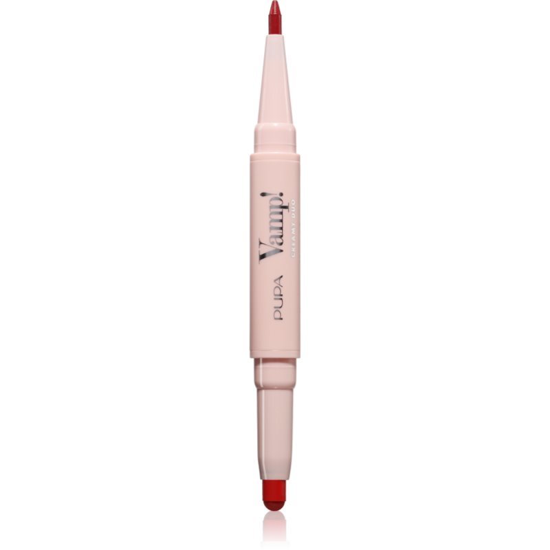 PUPA Milano Konturovací tužka na rty & rtěnka Vamp! (Creamy Duo) 0,2 g + 0,8 g 012 Cherry Red