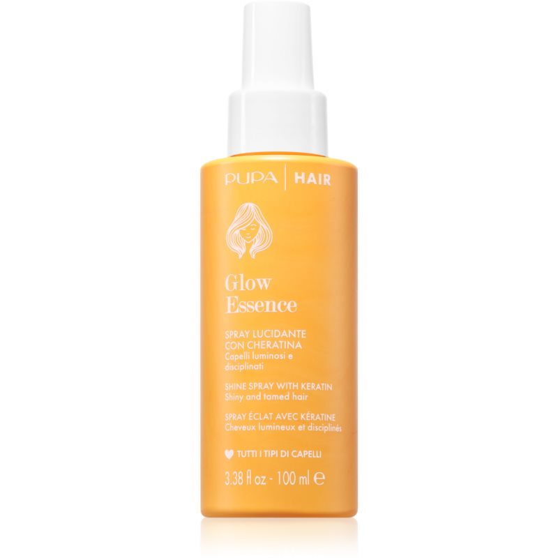 PUPA Milano Glow Essence Hair Spray hydratační sprej na vlasy pro zdravý lesk 100 ml