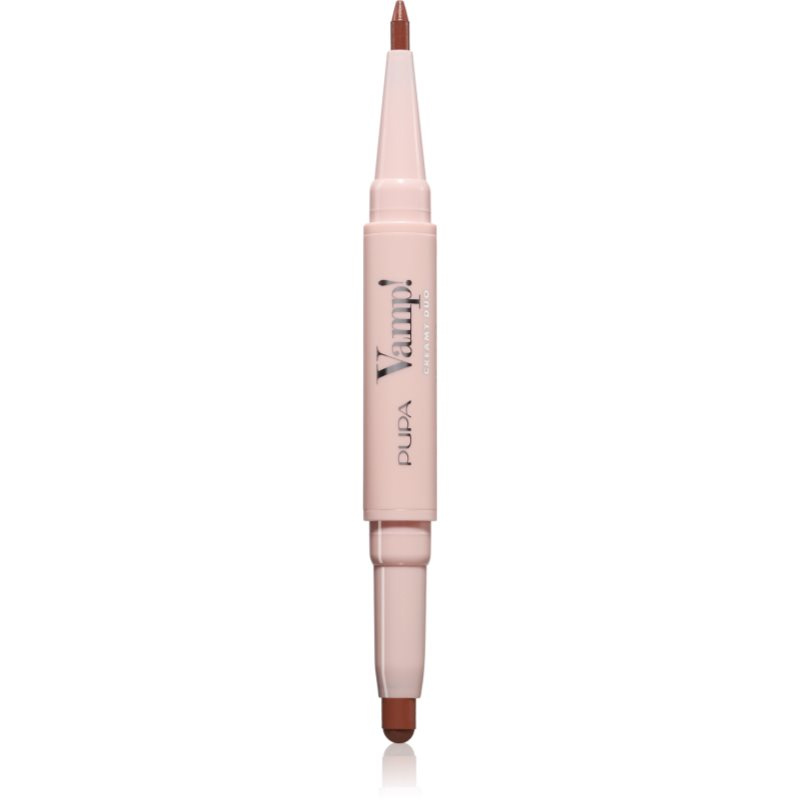 PUPA Milano Konturovací tužka na rty & rtěnka Vamp! (Creamy Duo) 0,2 g + 0,8 g 015 Fair Warm Nude