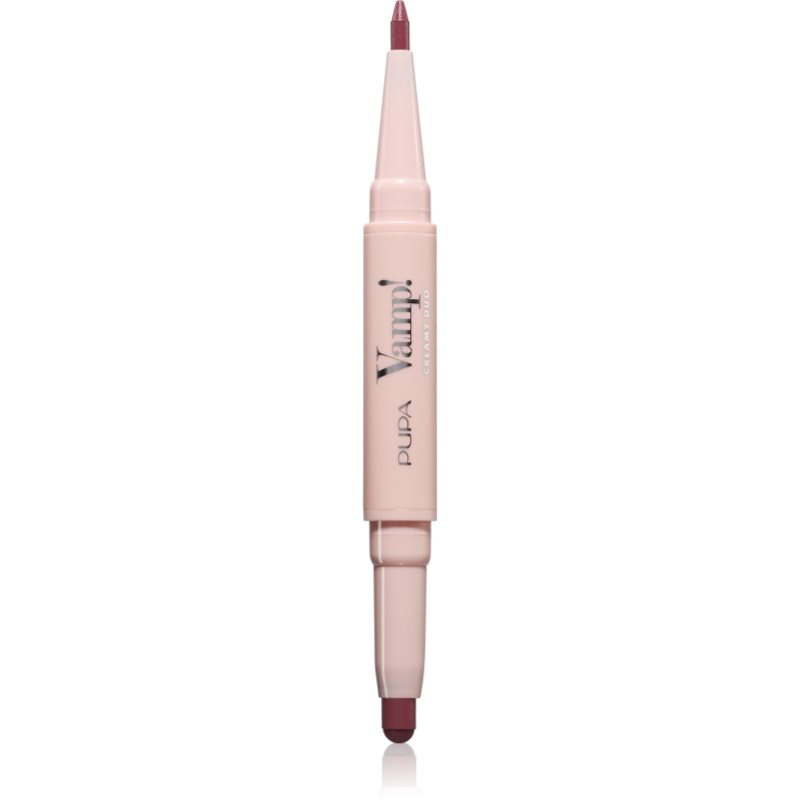 PUPA Milano Konturovací tužka na rty & rtěnka Vamp! (Creamy Duo) 0,2 g + 0,8 g 018 Mauve Rose