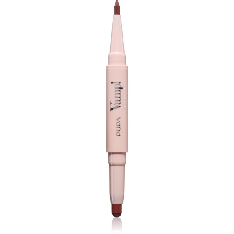 PUPA Milano Konturovací tužka na rty & rtěnka Vamp! (Creamy Duo) 0,2 g + 0,8 g 020 Brown Nude