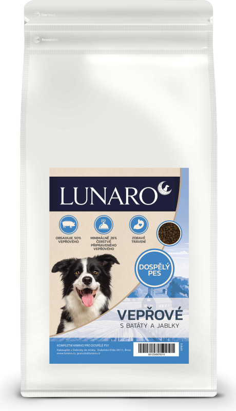 Lunaro Petit Pork Adult 2kg - vepřové s batáty
