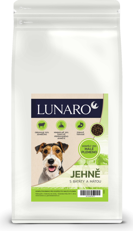 Lunaro Minted Lamb small breed 2kg - jehně s batáty