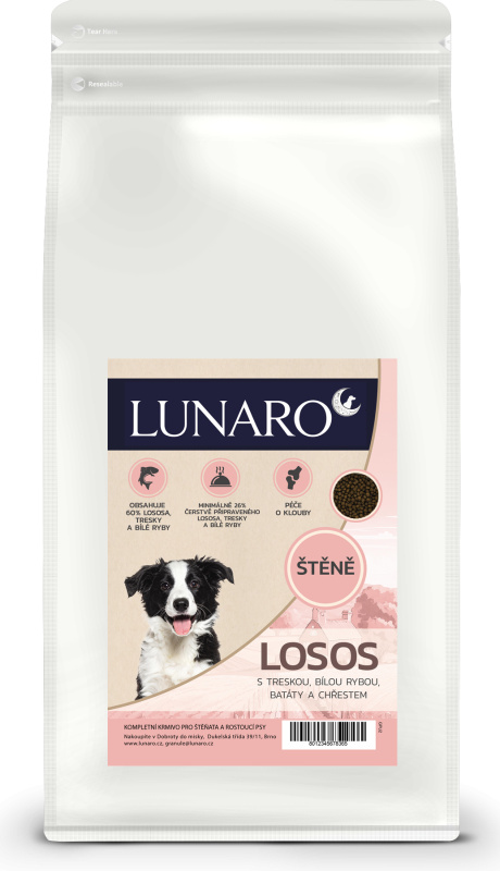 Lunaro Silver Tide Puppy 2kg - losos a ryby s batáty