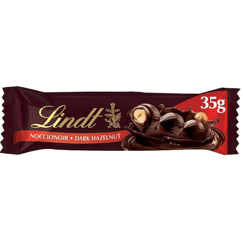 Lindt Noccionoir tyčinka z hořké čokolády s lískovými oříšky