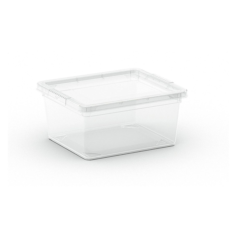 Kis Úložný box s víkem C Transparent XXS, 9,5 x 19,5 x 16,5 cm