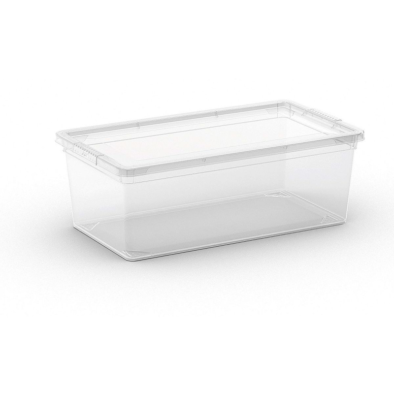 Kis Úložný box s víkem C Transparent XS, 12 x 33,5 x 19 cm