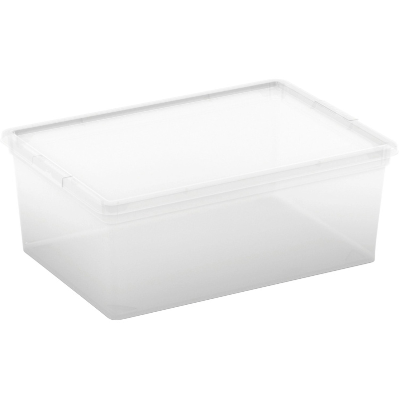 Kis Úložný box s víkem C Transparent S, 14 x 37 x 26 cm