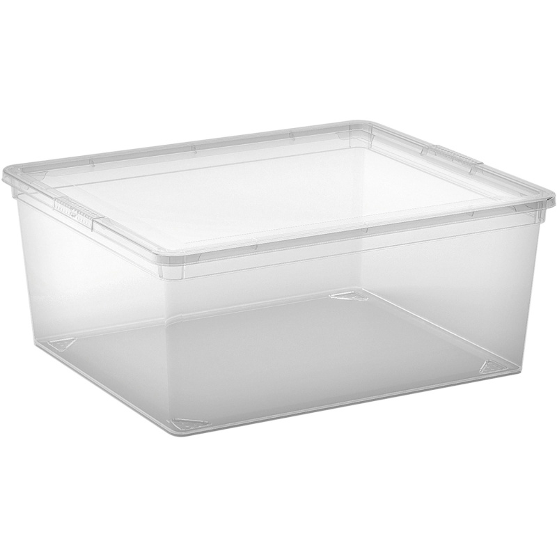 Kis Úložný box s víkem C Transparent M, 17 x 40 x 34 cm
