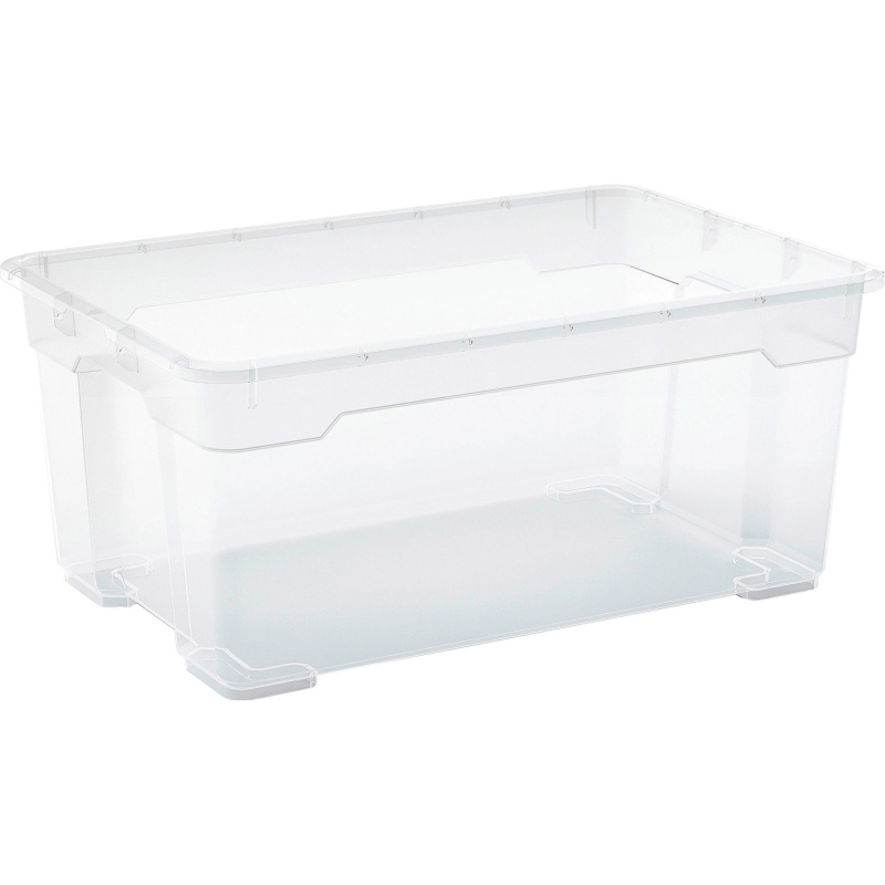 OBI Univerzální úložný box Santos L, transparentní, 26 x 38 x 56,5 cm