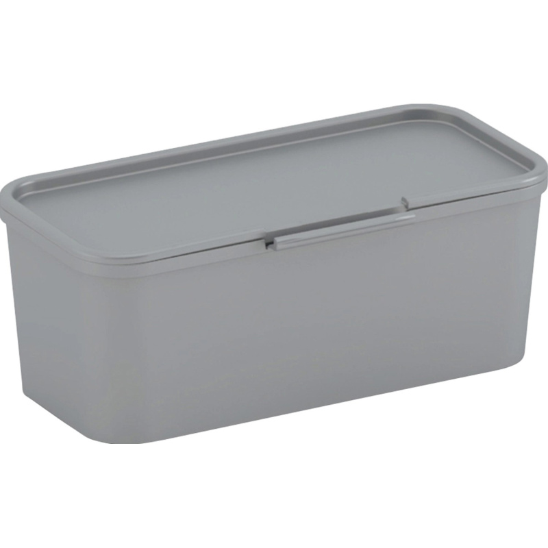 Úložný box Divider Low s víkem šedý