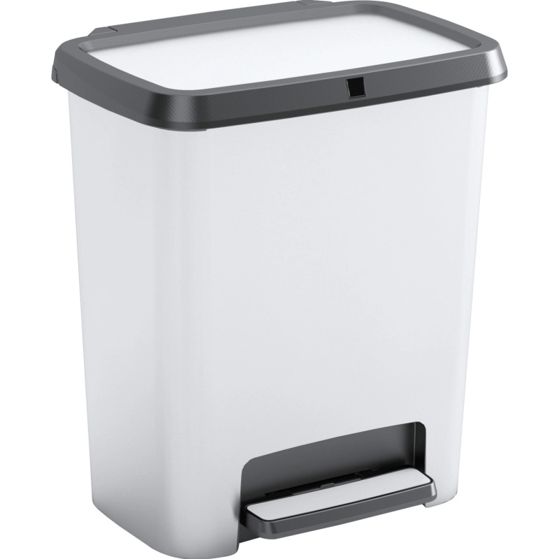 Kis Nášlapný odpadkový koš Compatta, stříbrná, 25 l