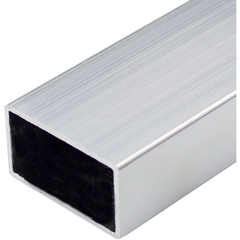 Arcansas Obdélníková trubka z přírodního hliníku 50 x 30 x 1,5 x 1000 mm