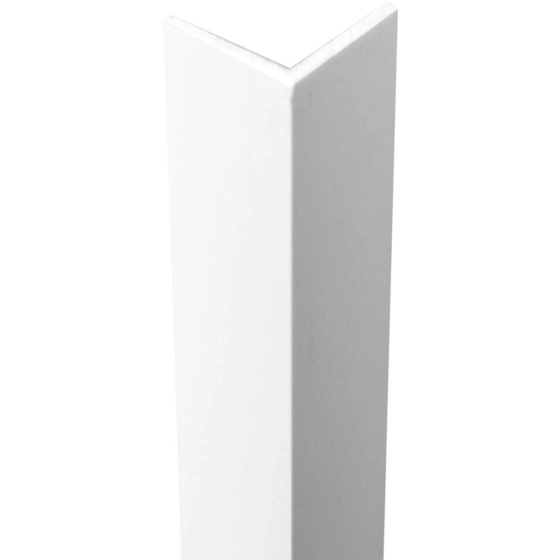 Rohový Profil PVC Bílý Satén 10x10x1000