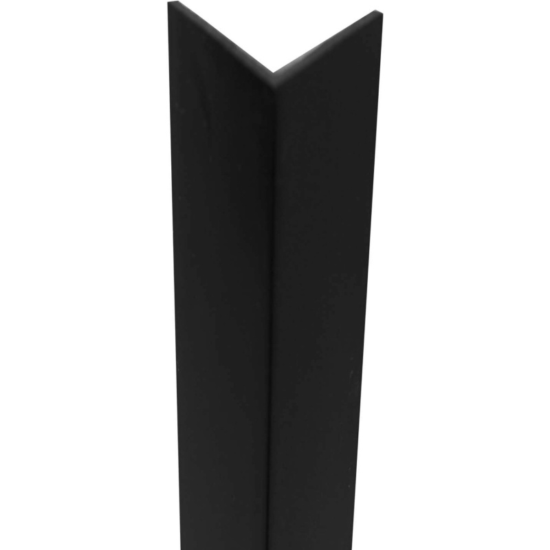 Profil uholníkový PVC cerny satina 15x15x10