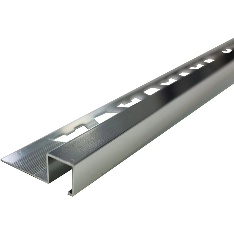 Arcansas Ochranný profil ALUSQUARE alu stříbrný elox leštěný 10 x 27 x 1000 mm