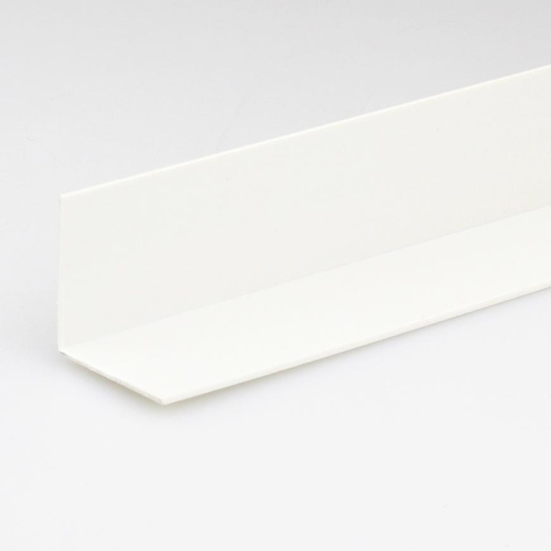 Profil uholníkový PVC bily lesk 20x20x1000