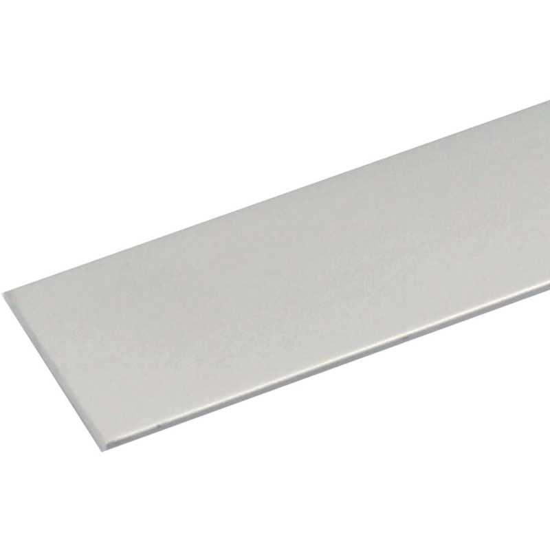Arcansas Samolepící plochý profil hliníkový stříbrný eloxovaný 30 x 2 x 2600 mm