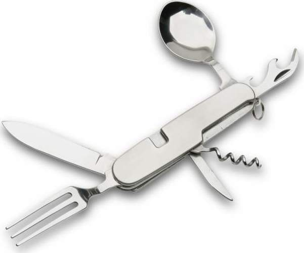 Nůž s příborem FERRINO Coltello Con Posate šedá Barva: šedá