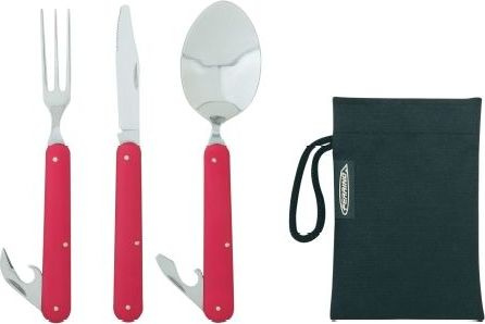 Příborový set FERRINO Clip Cutlery červená Barva: červená