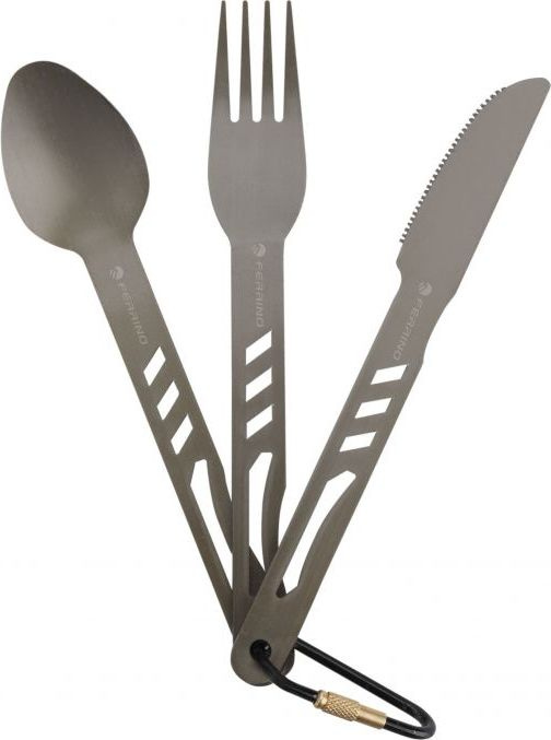 Set příborů FERRINO Posate Alu šedá Barva: šedá