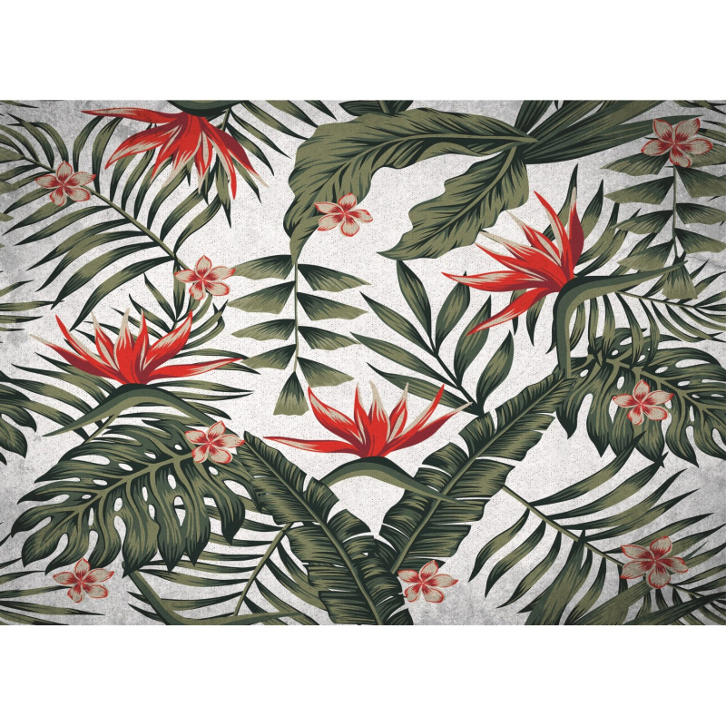 Crearreda Samolepicí kuchyňský panel 67279 červené květy, 470 x 650 mm