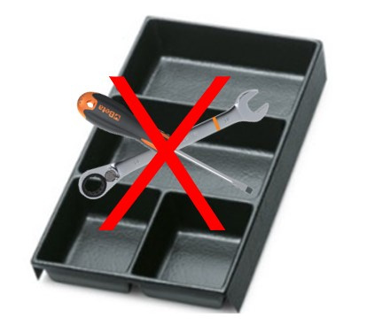 Beta tools PRÁZDNÁ PLASTOVÁ PODESTA NA NÁŘADÍ, 2400/TV103