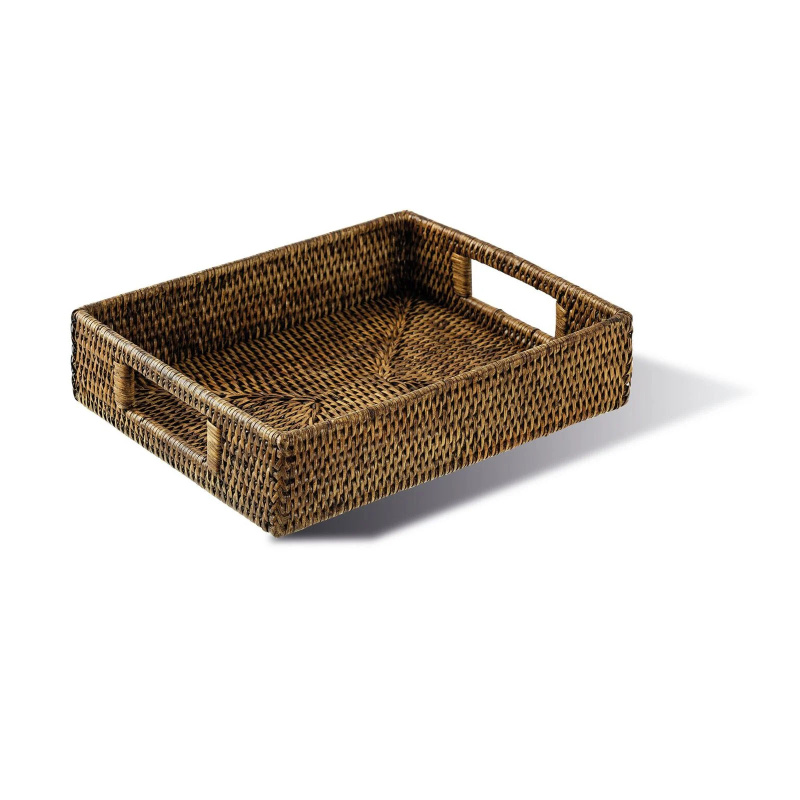 Sambonet Ratanový servírovací podnos, kolekce Radici, 32,5 x 26,5 cm, medově hnědá 58233-05