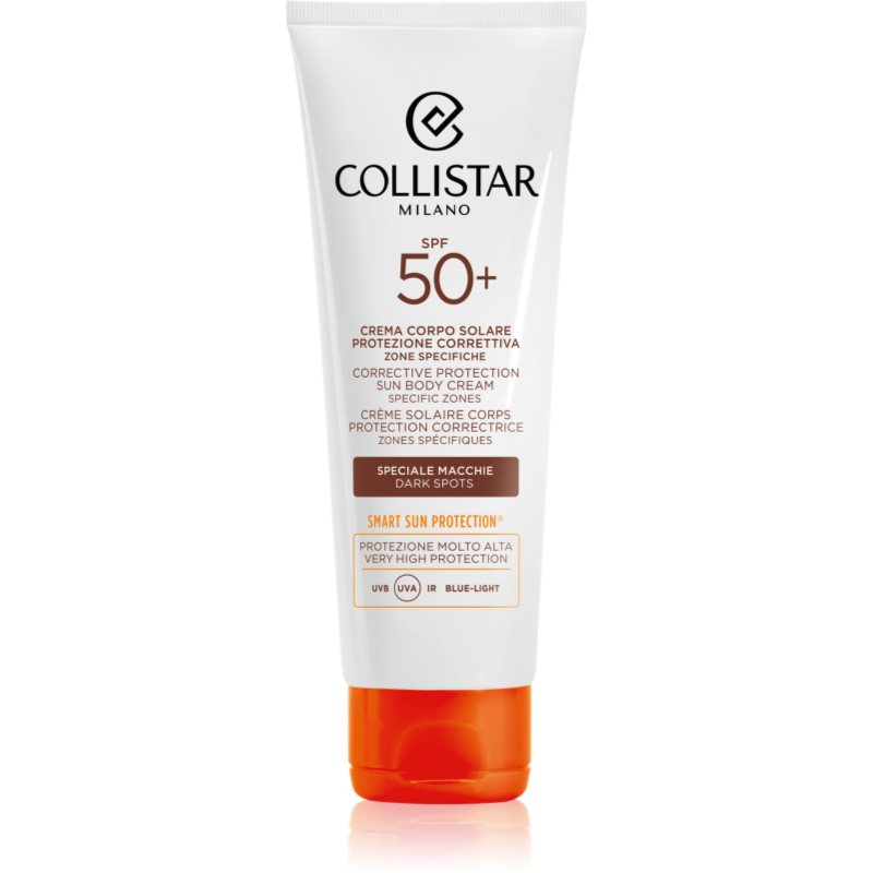 Collistar CORRECTIVE PROTECTION SUN BODY CREAM SPECIFIC ZONES SPF 50+ intenzivní samoopalovací krém proti pigmentovým skvrnám 100 ml