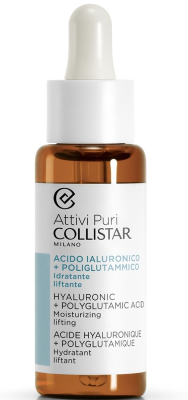 Collistar Attivi Puri Hyaluronic + Polyglutamic Acid Serum liftingové pleťové sérum s kyselinou hyaluronovou 30 ml