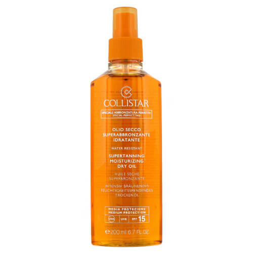 Collistar Special Perfect Tan Supertanning Moisturizing Dry Oil olej na opalování SPF 15 200 ml