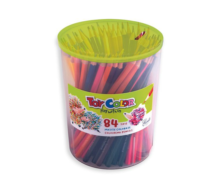 Sada pastelek Toy Color v plastovém boxu - 84 ks