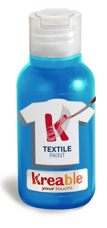 Barva na textil - modrá - 100 ml