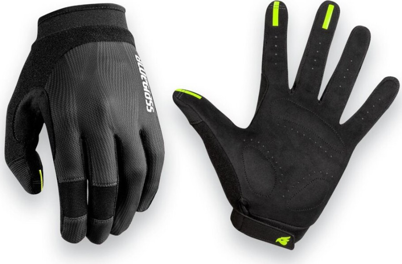 MTB rukavice BLUEGRASS React černá Barva: černá, Velikost: S