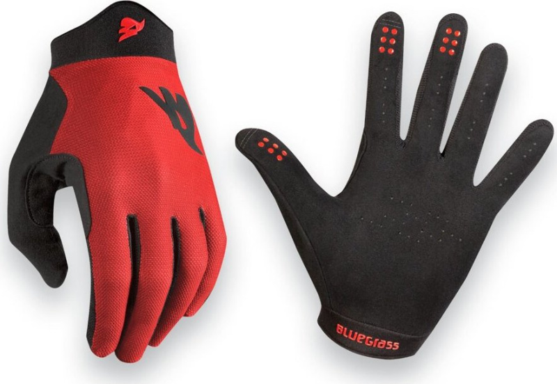 MTB rukavice BLUEGRASS Union červená Barva: červená, Velikost: XS