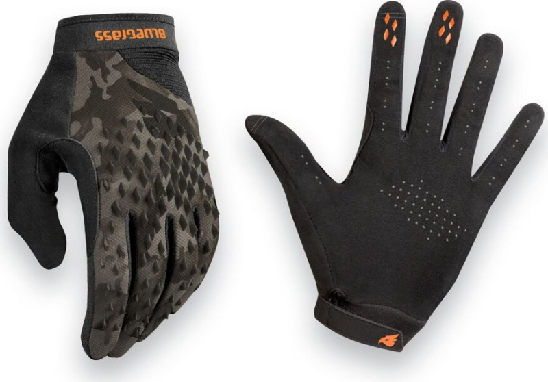 MTB rukavice BLUEGRASS Prizma 3D titanium camo Barva: šedá, Velikost: S