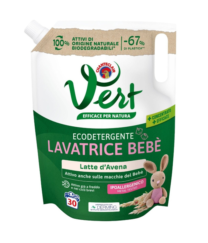 Chante Clair Vert Eco Prací gel na dětské prádlo Latte d'Avena 1200 ml