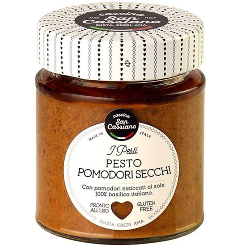 Cascina San Cassiano Červené pesto s bazalkou a sušenými rajčaty