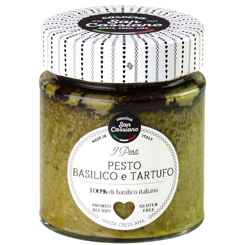 Cascina San Cassiano Bazalkové pesto s černými lanýži